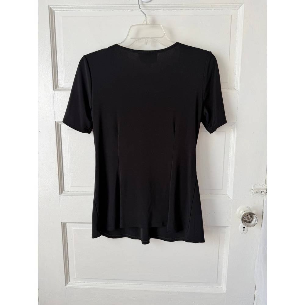 Julian Taylor Babydoll Top Pleated V-Neck Belted Waist Y2K Business Clubwear 4P - Picture 7 of 13
